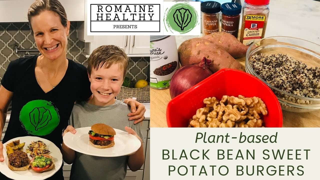 Black Bean Burgers with Sweet Potato!