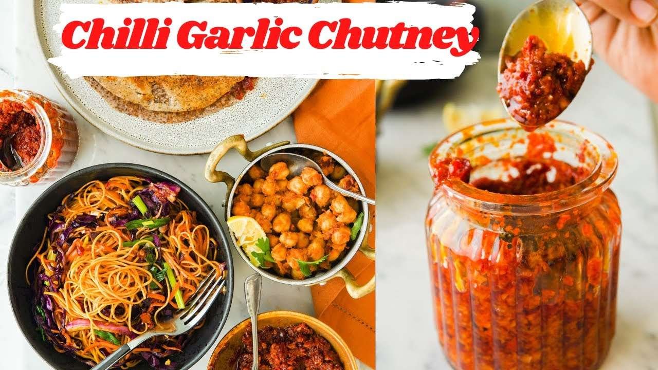 Red Chilli Garlic Chutney | Easy And Quick Garlic Chutney | 3 Variations | Healthynidhi