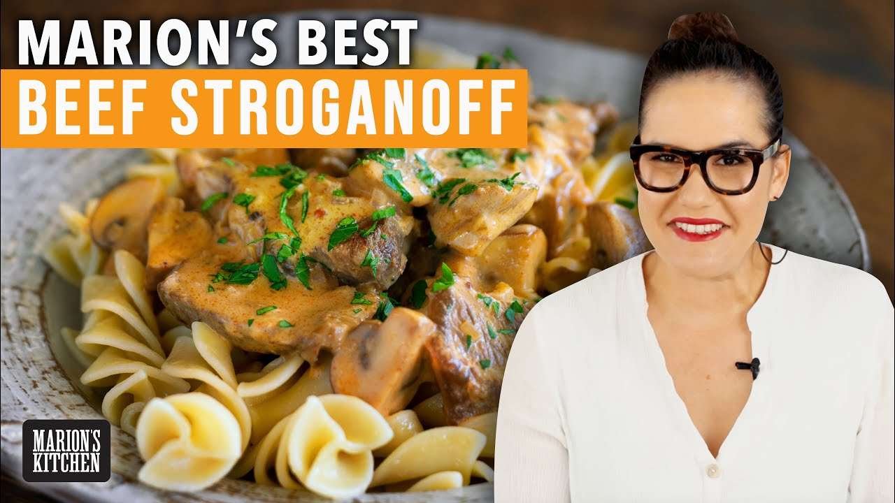 How To Make A CREAMY & TENDER Beef Stroganoff | Marion's Kitchen