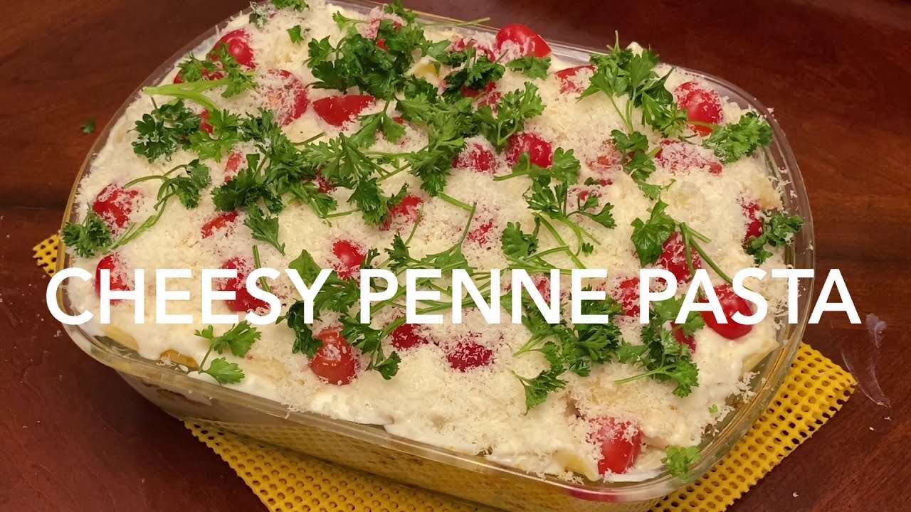 Cheesy White Sauce Penne Pasta With Chicken