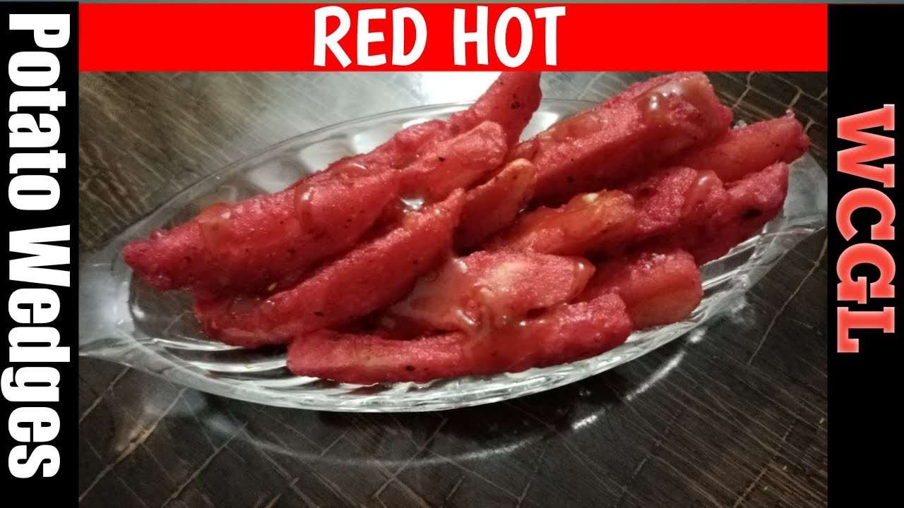 Potato Wedges Recipe | Red Hot Potato Wedges | Tasty Snack | WCGL