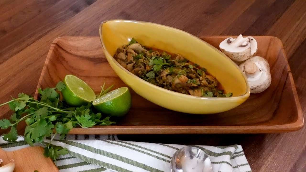 How to Make Mushrooms Sauce I Creamy Garlic mushrooms sauce with Lime and Cilantro Recipe