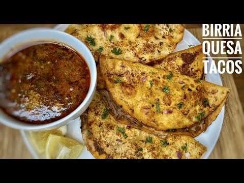 CHEESY LAMB BIRRIA QUESA TACOS