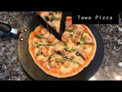 Tawa Pizza Recipe – without Oven – Quick and Easy Pizza Recipe