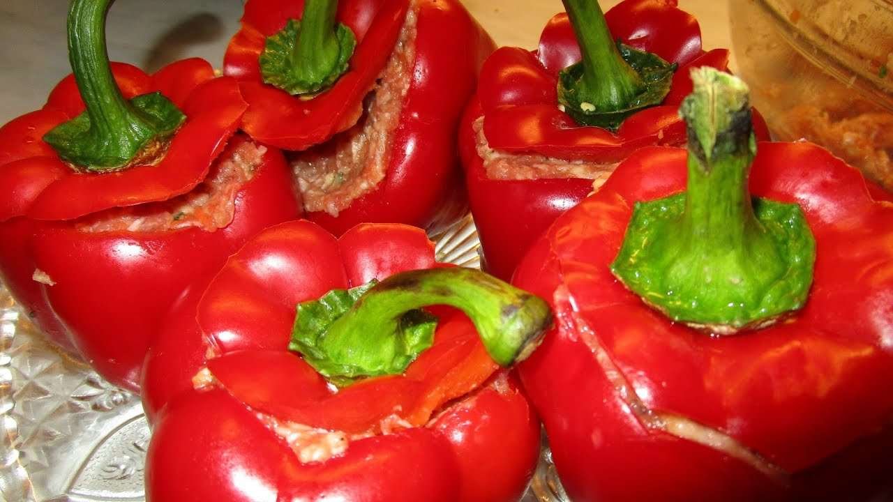 Bell peppers recipe || filled paprika || how to cook stuffed bell peppers || paprika rezept