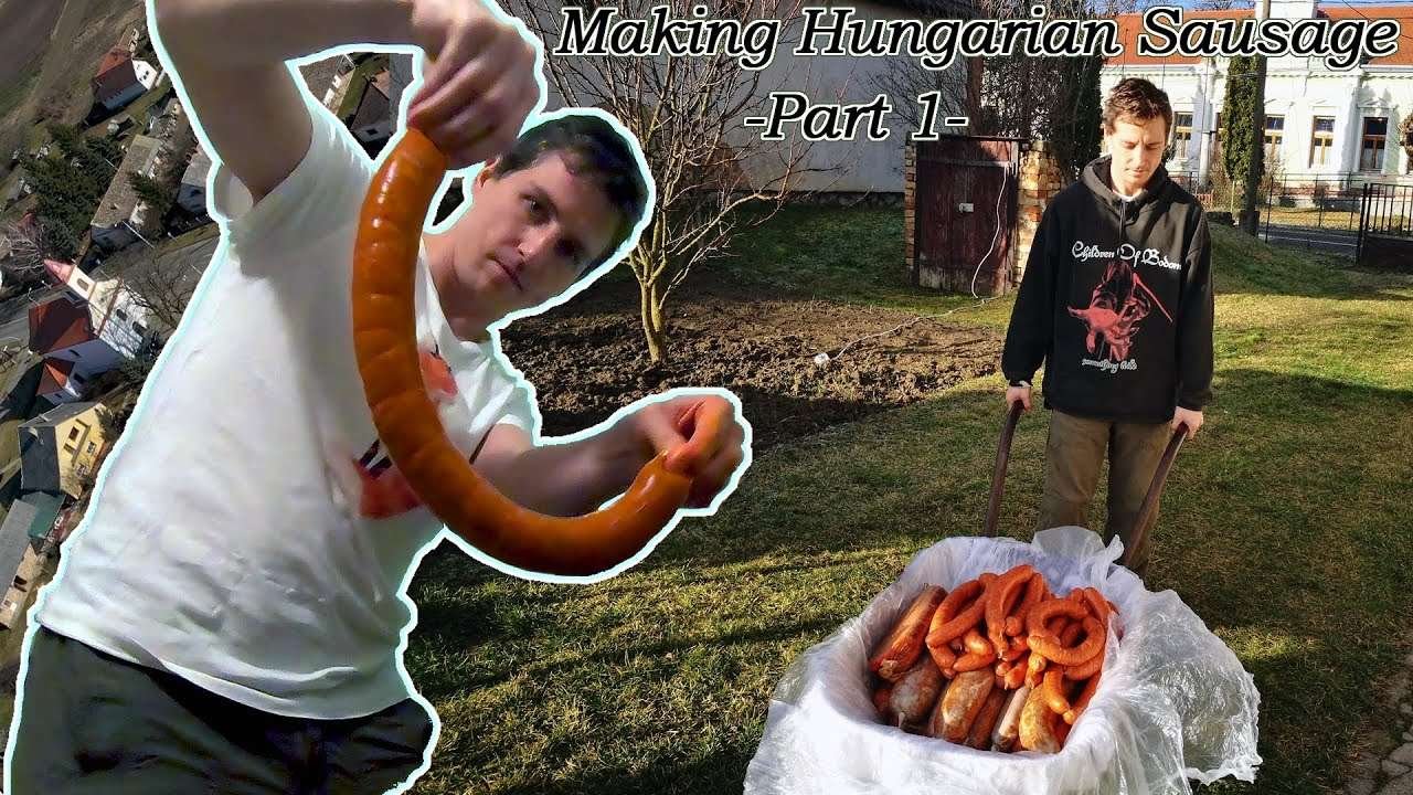 Making Traditional Hungarian Sausages, Salami – In Dúzs, Tolna County,  a.k.a. Disznóvágás – Part 1