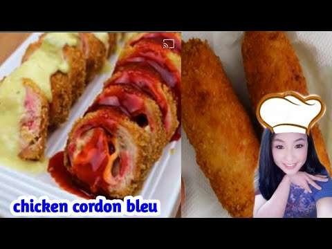 my recipe today chicken cordon bleu with (garlic mayonnaise souce)