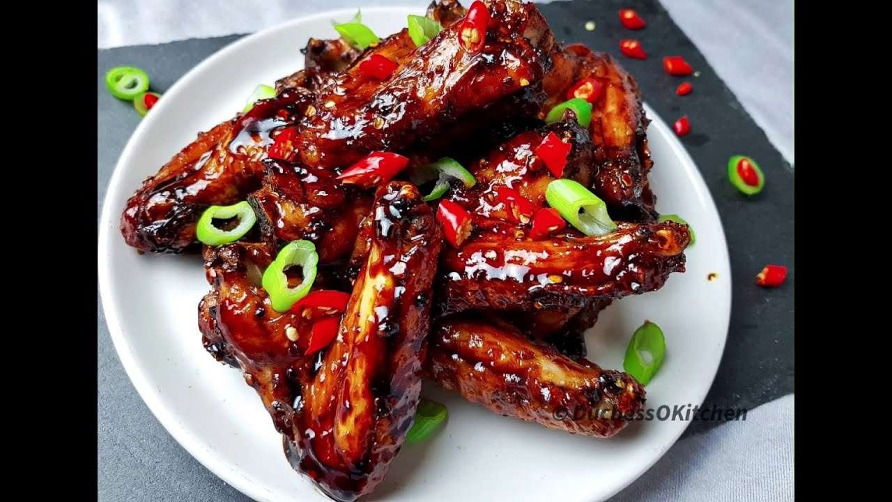 Balsamic glazed chicken wings
