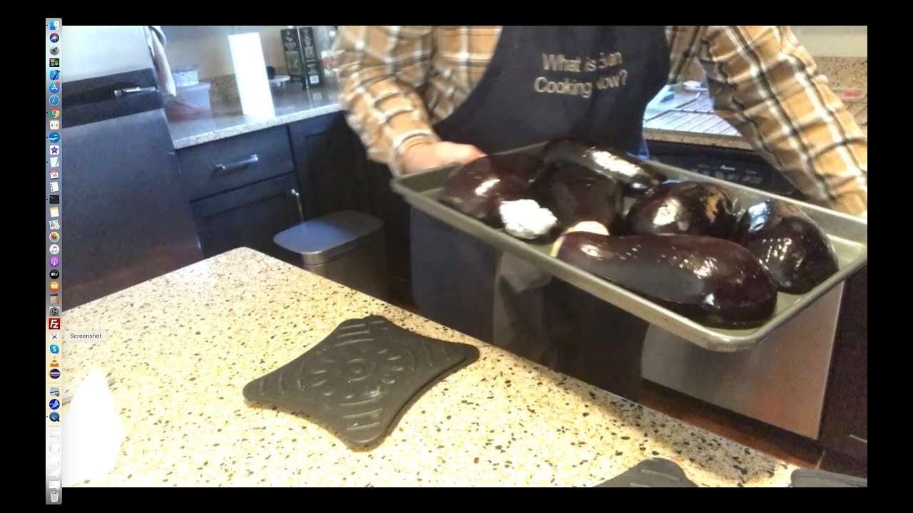 Recipe for an amazing Baba Ganoush using roasted garlic