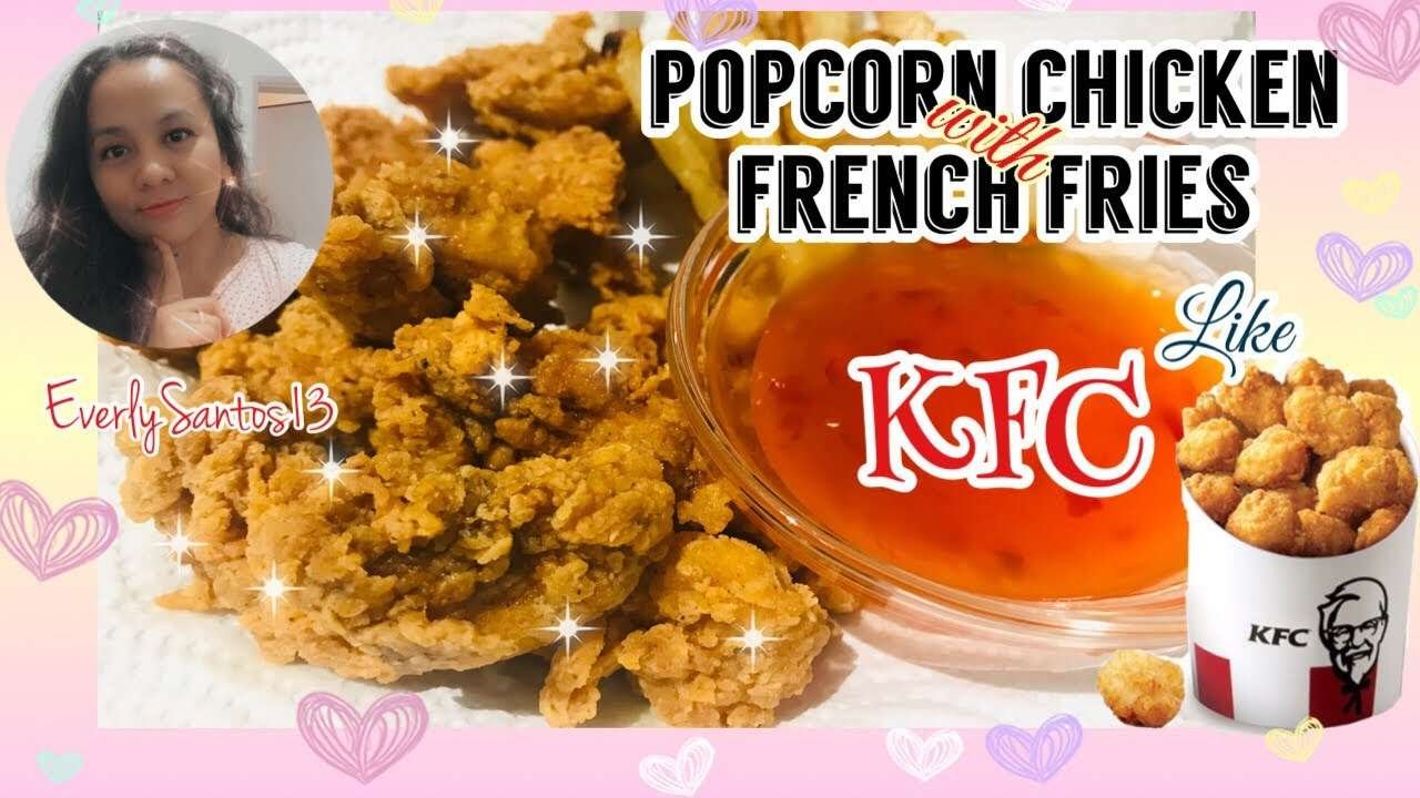Popcorn Chicken with French Fries like KFC
