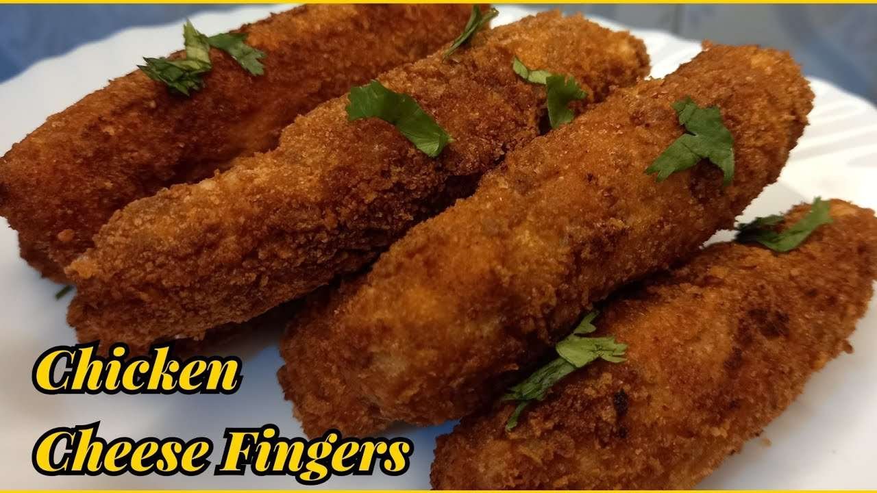 Super Crispy, Cheesy And Crunchy Chicken Fingers – Easy Chicken Starter – Recipe By Cook 4 You