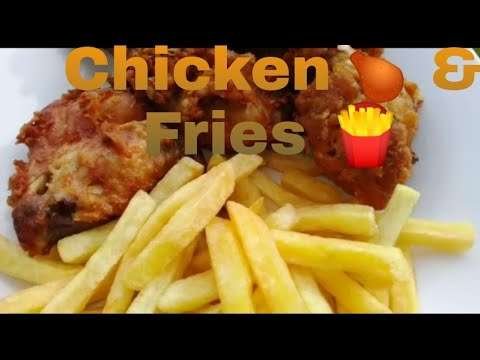 Chicken & Fries// Fast food done right//Chicken Recipe 🍗
