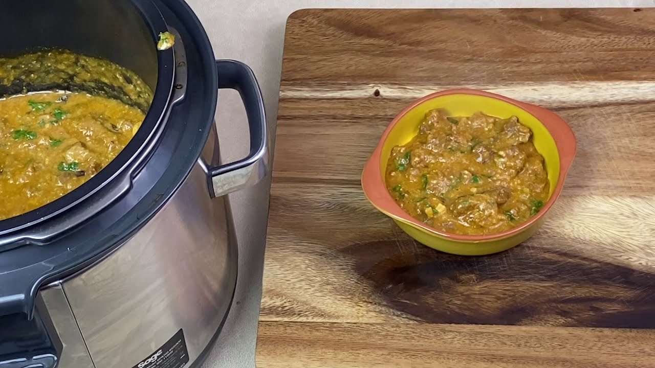 Spanish pork curry from Rick Stein's recipe in Sage (Breville) Fast Slow Pro