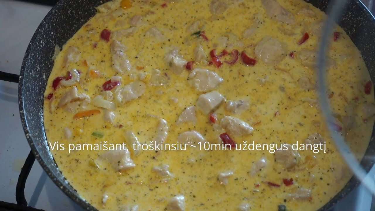 Vištiena su kario prieskoniais/Chicken with curry spices