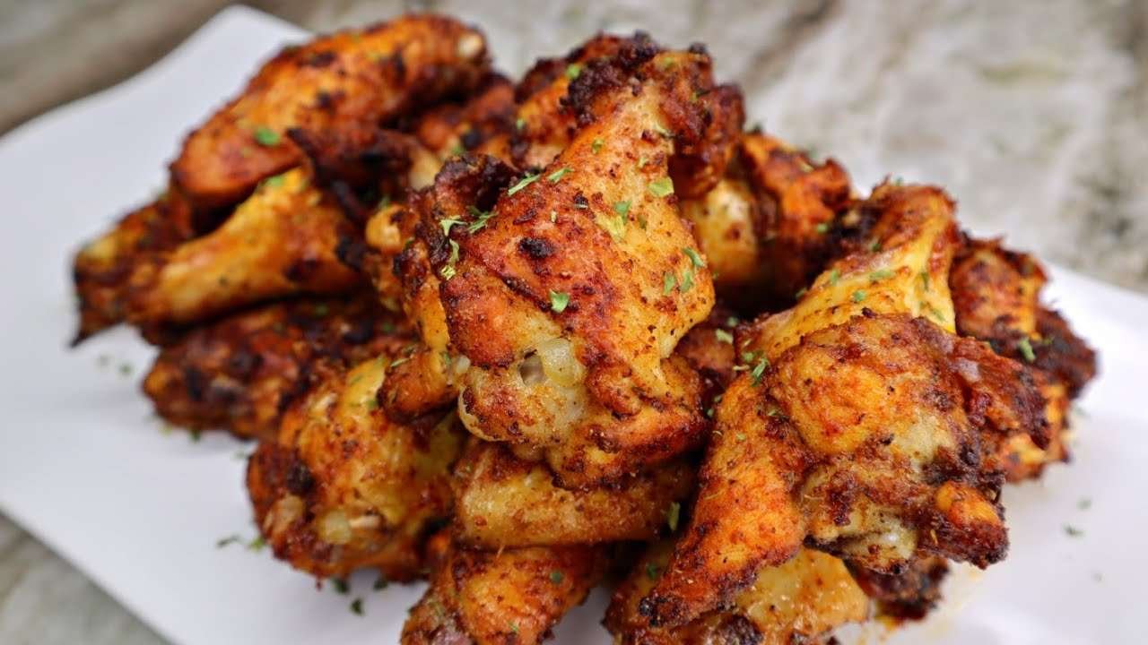 The BEST Air Fryer Chicken Wings | Dry Rub Wings