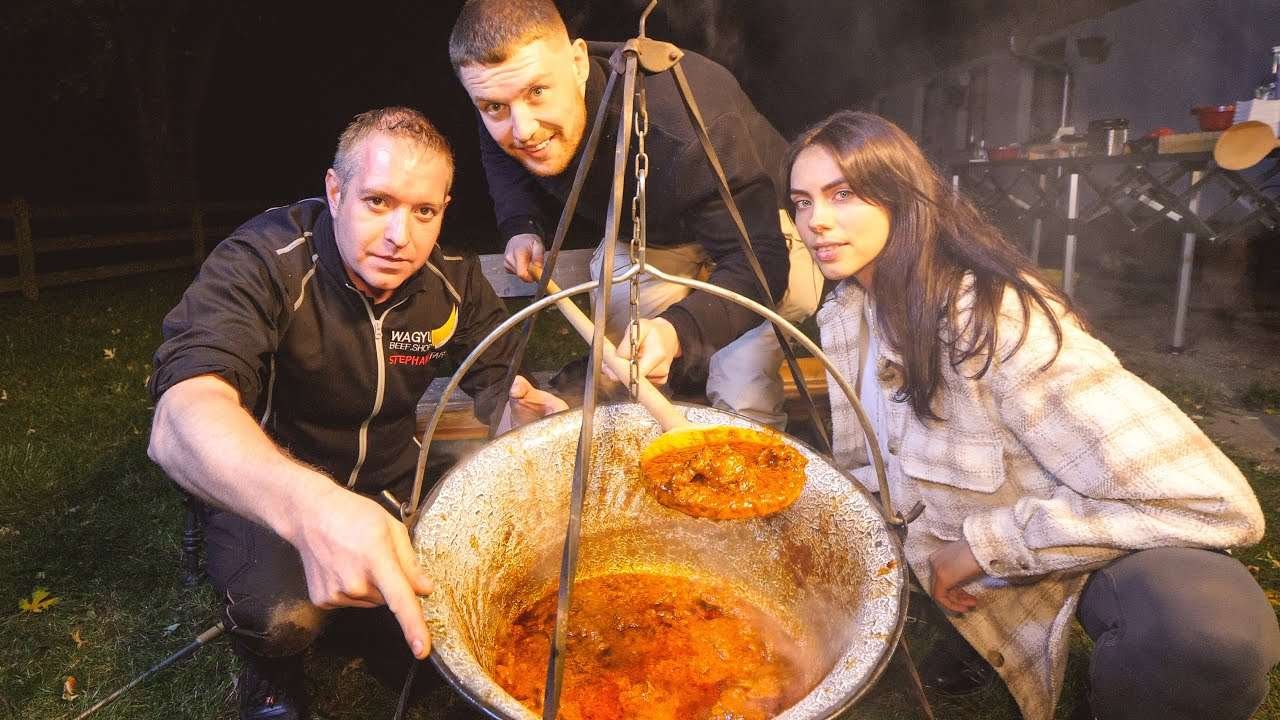 WAGYU KESSEL GULASCH in Ungarn!🇭🇺🥩Wir fahren auf eine WAGYU FARM