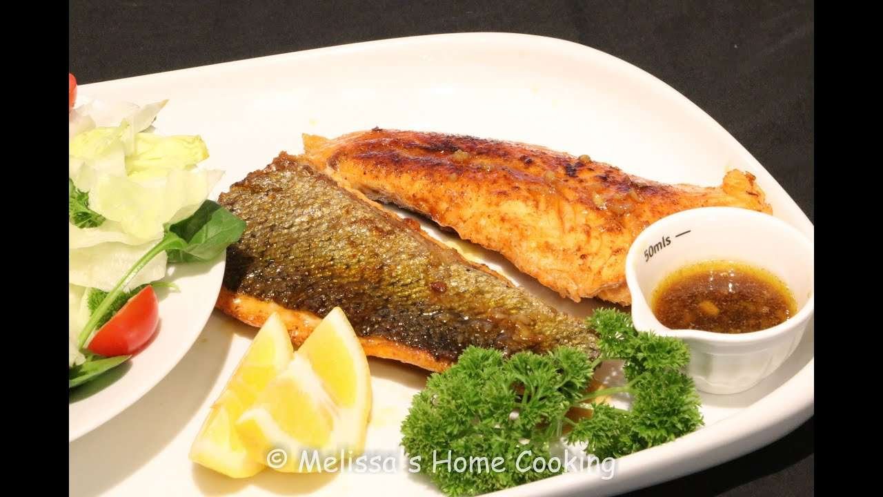 Pan Sear Salmon With Honey Garlic Sauce – Melissa’s Home Cooking