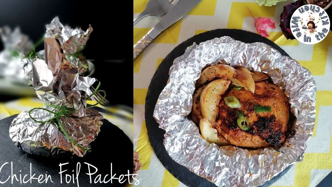 Chicken Foil Packets With Vegetables without Grill or Oven |Easy Foil Tandoori Chicken With Potatoes