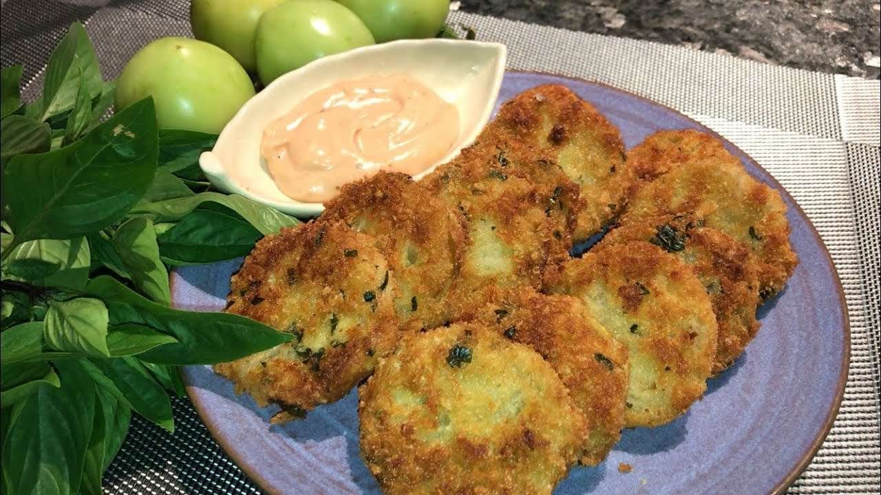 Fried Green Tomato Recipe / Quick & Easy – TGK/00121
