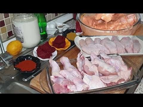 KANAT ( ESERİ ) TAVUK NASIL MARİNE EDİLİR  / TAVUK  TERBİYESİ NASIL YAPILIR /KANAT MARİNE SOSU