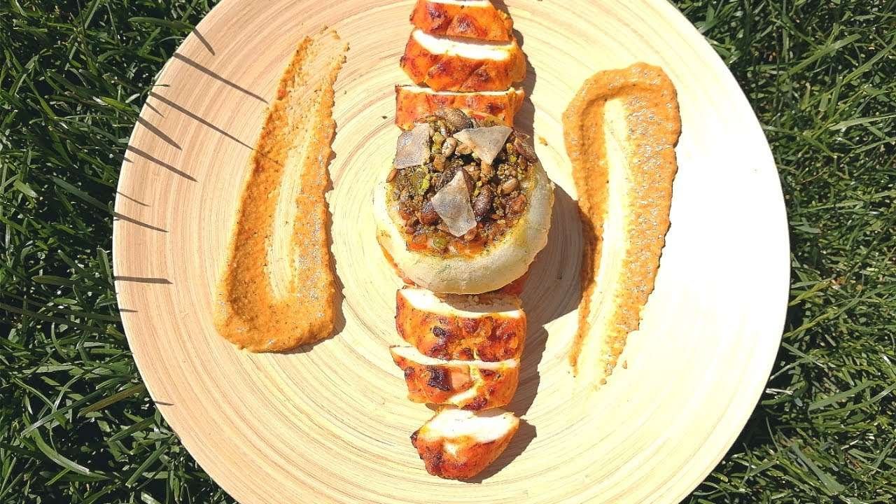 Cooking in the Nature [ Chicken breast with kohlrabi ]