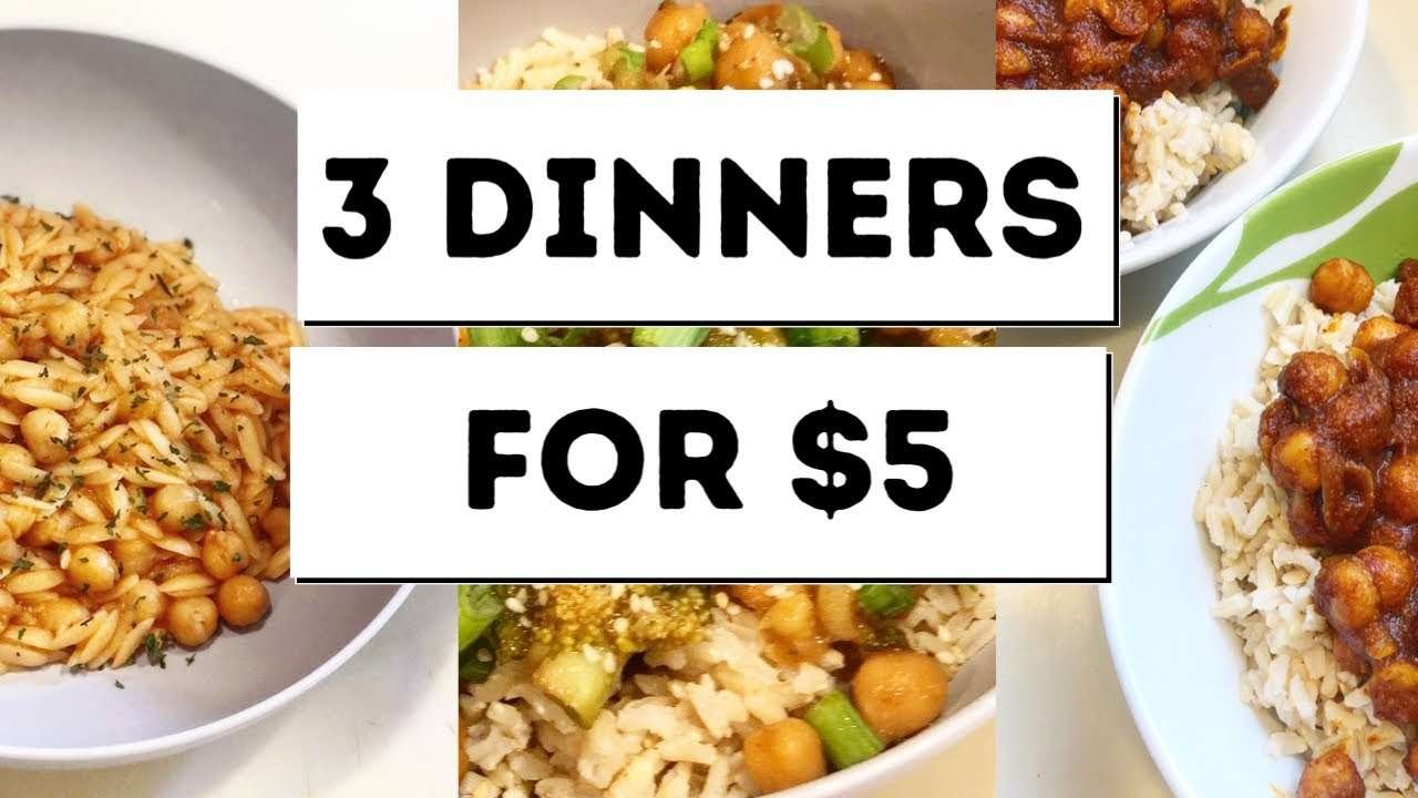 3 Dinners for $5 Total | Cheap Easy Rice and Beans Recipes