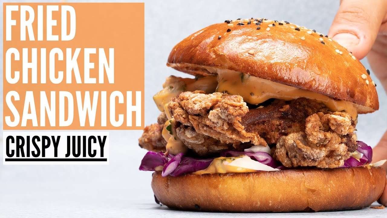 Chicken Sandwich Recipe | CRISPIEST JUICIEST Chicken Sandwich Ever | BETER than POPEYES