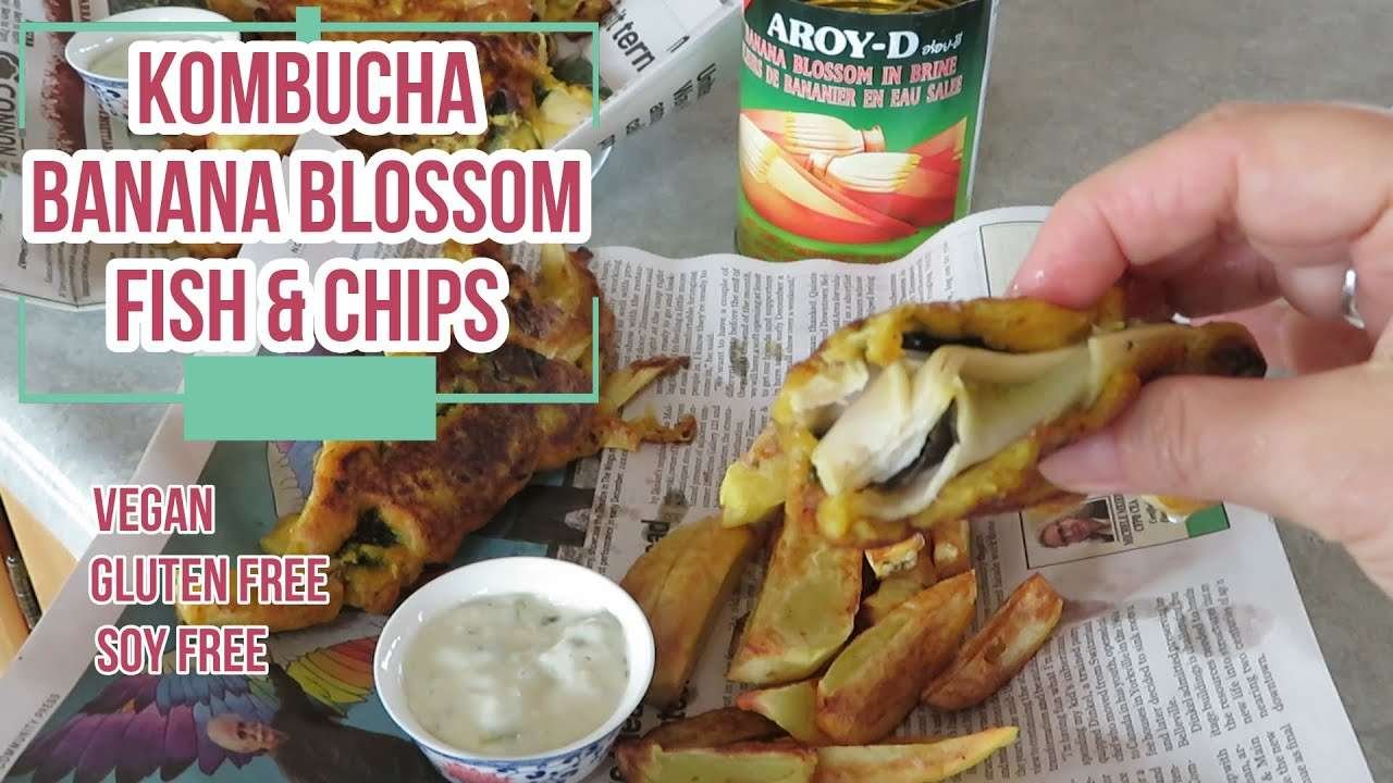 Kombucha Banana Blossom Fish & Chips – Vegan // Gluten Free // Soy Free