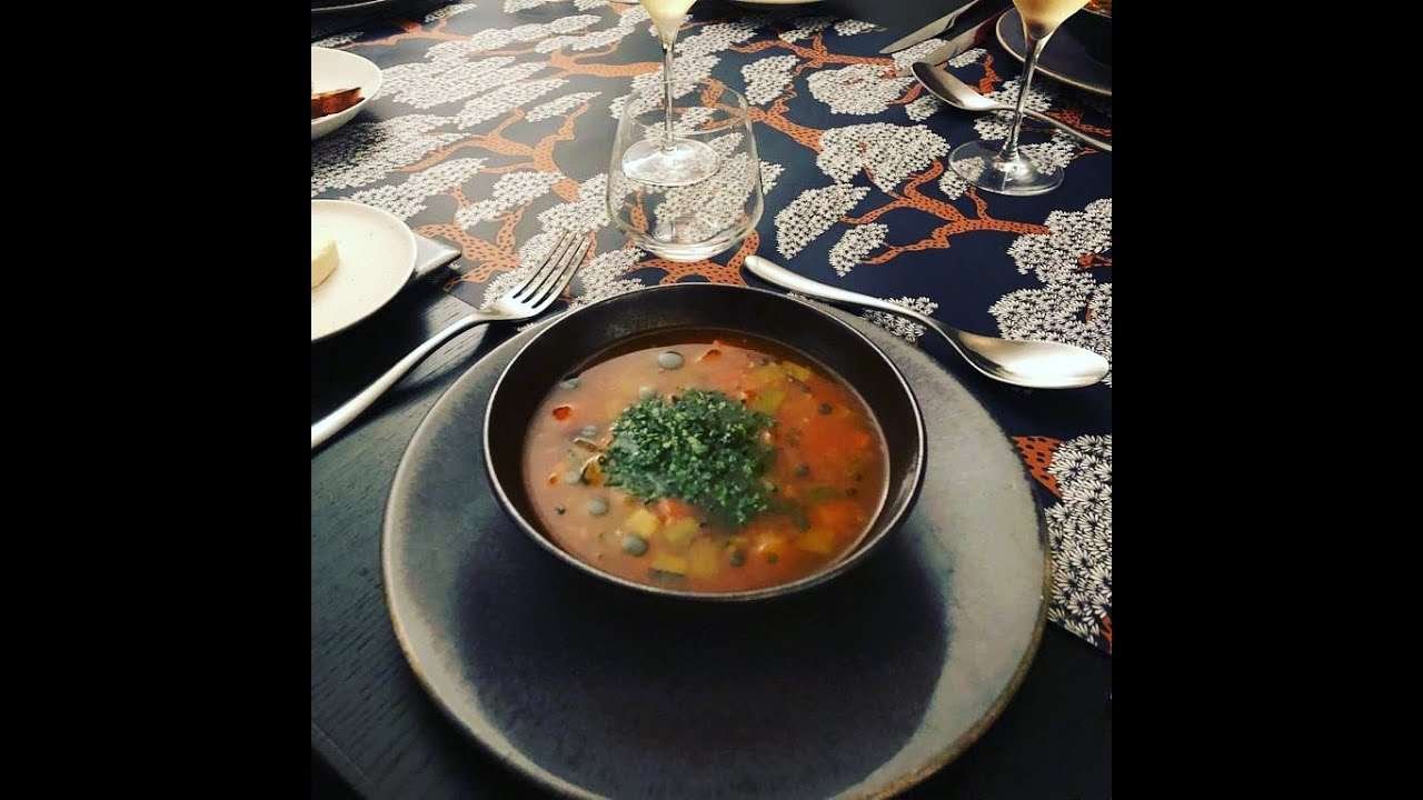 Minestrone vegetable soup (Vegetarian, Vegan) by Chef Eldar Kabiri