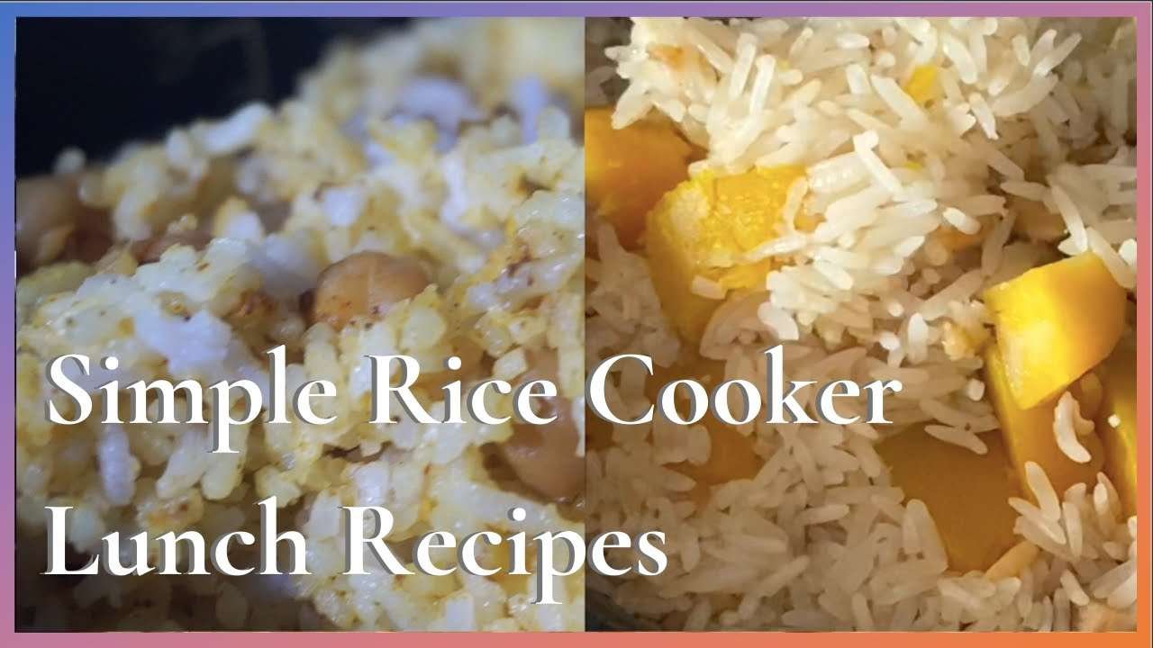 Docookmentary | Quick Rice Cooker Recipes —Coconut Chickpea Rice & Pumpkin Sweet Potato Rice