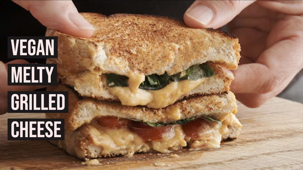 Melty Vegan Grilled Cheese // EASY OIL FREE VEGAN RECIPE //
