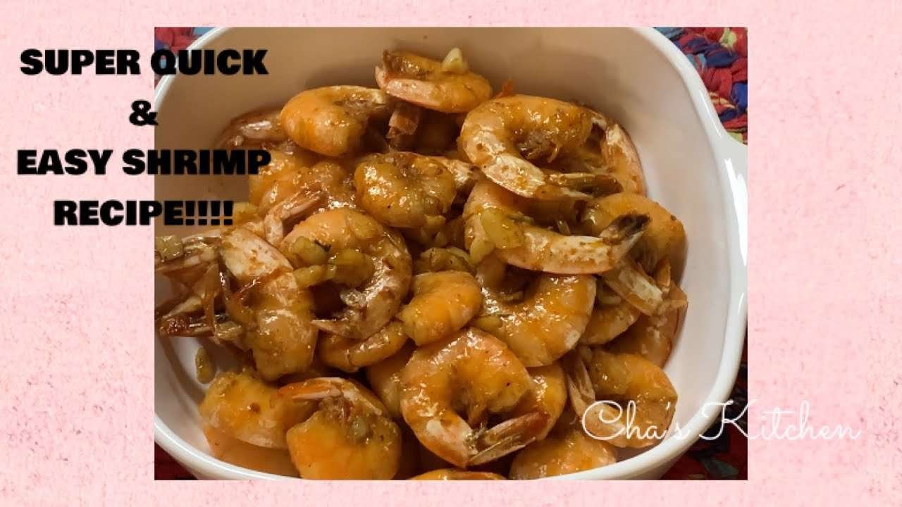 SUPER QUICK & EASY SHRIMP RECIPE!!!