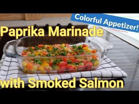 Paprika marinade smoked salmon recipe appetizers christmas menu idea/ Zalm recepten kerstdiner eten