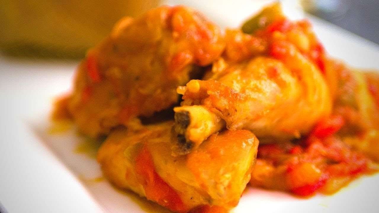 SPANISH STYLE CHICKEN RECIPE | SPANISH STYLE CHICKEN WITH SHERRY AND PEPPERS