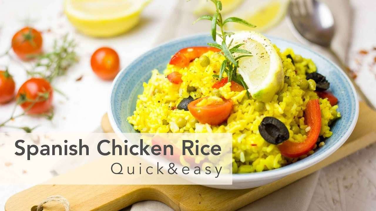 Spanish chicken rice (Quick and easy recipe)