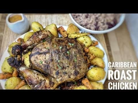 JUICY CARIBBEAN SPICED ROAST WHOLE CHICKEN