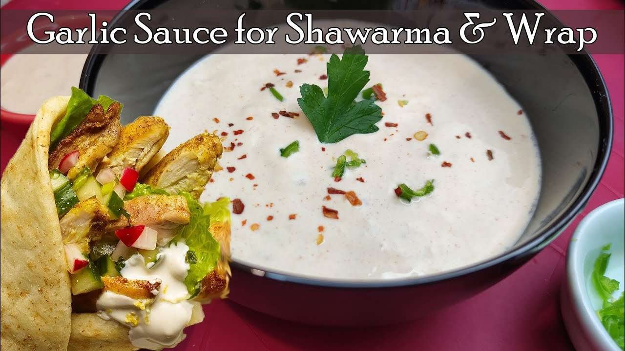 GARLIC SAUCE for Shawarma | Garlic Sauce | Shawarma Sauce | Garlic Sauce Recipe | Cookbook Recipes