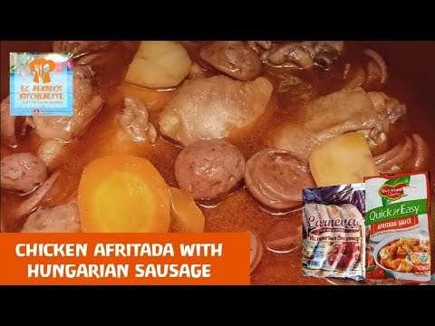 CHICKEN AFRITADA WITH HUNGARIAN SAUSAGE