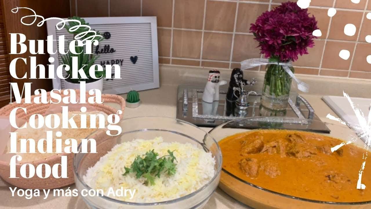Butter chicken Masala. Cooking Indian food.