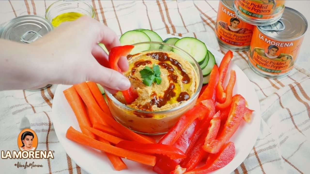 INCREDIBLE Chipotle Hummus Recipe!