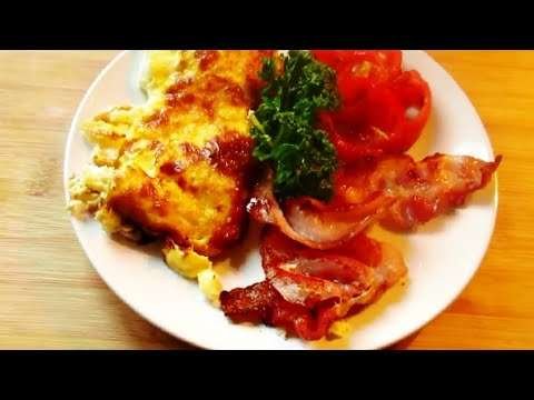 Keto diet Omelette Bacon Paprika ASMR cooking no talking