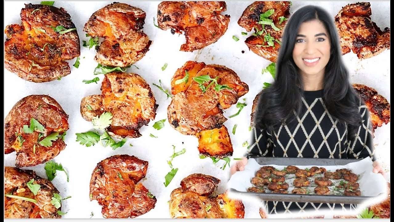 Crispy Spicy Smashed Potatoes