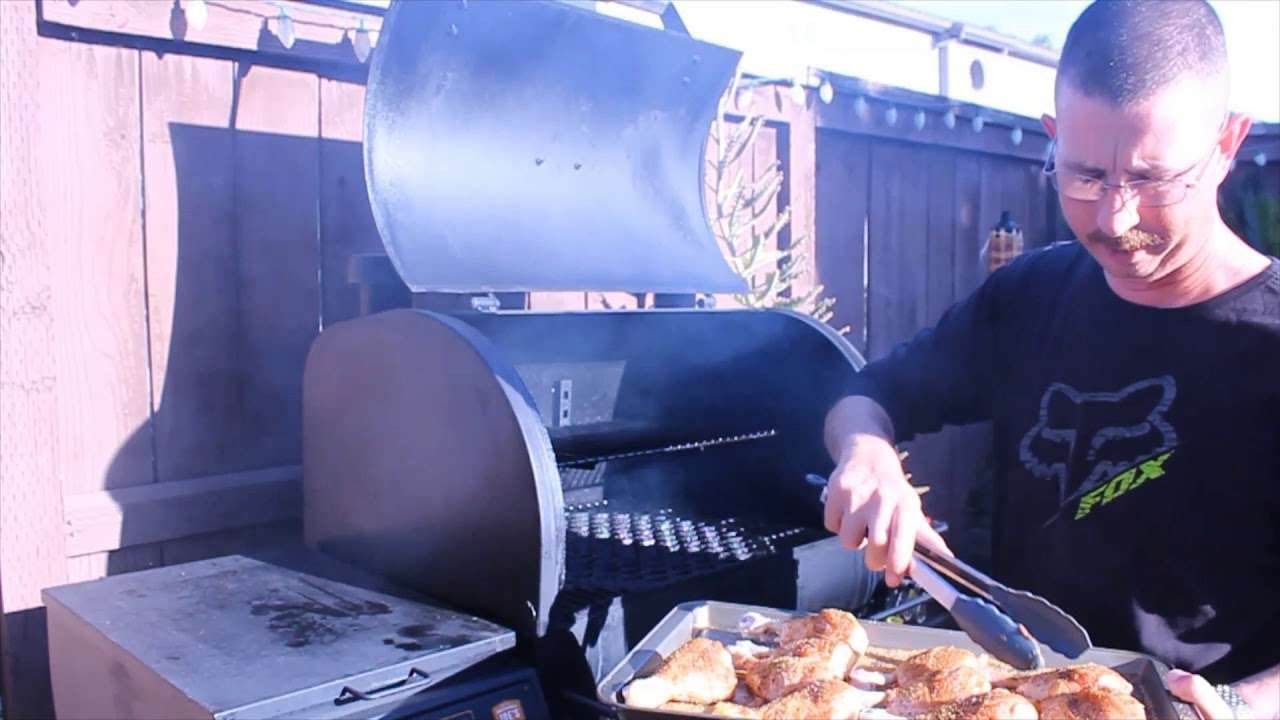 Smoked Chicken Lollipops with Smoked Honey Bourbon BBQ Sauce