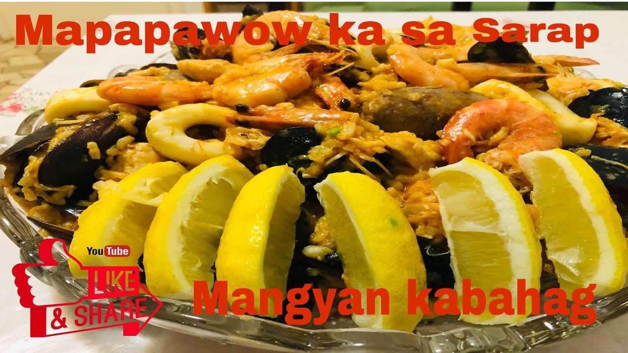 How to make seafoods paella/simple paella recipe