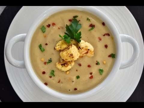 Roasted Cauliflower Soup/ Healthy & delicious
