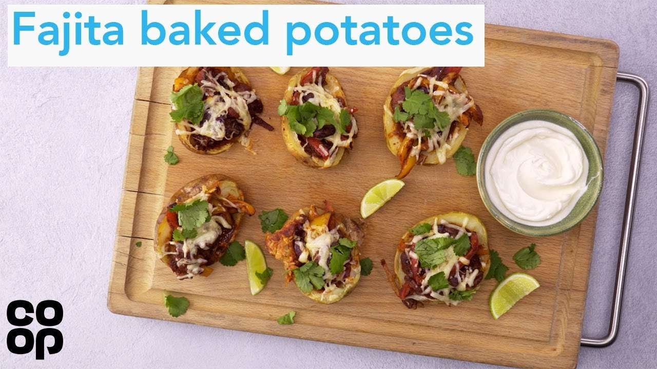 Co-op | Fajita baked potatoes