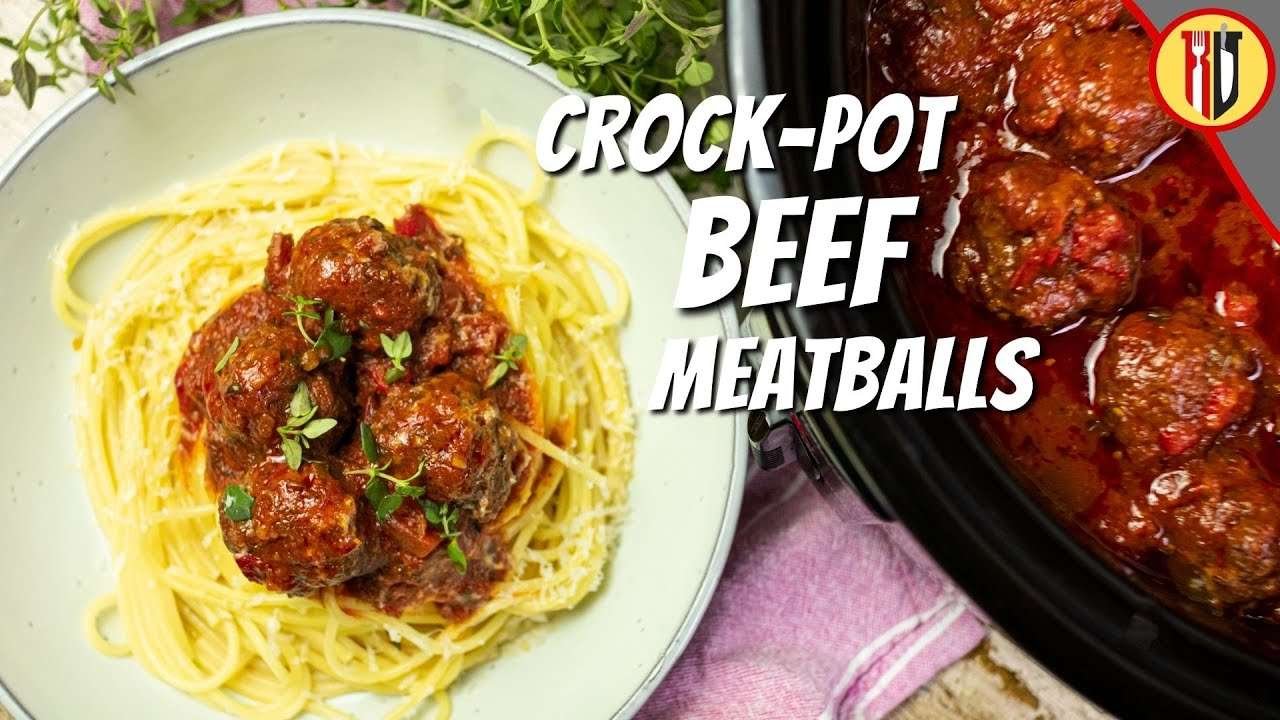 Spicy Beef Meatballs in Crock Pot