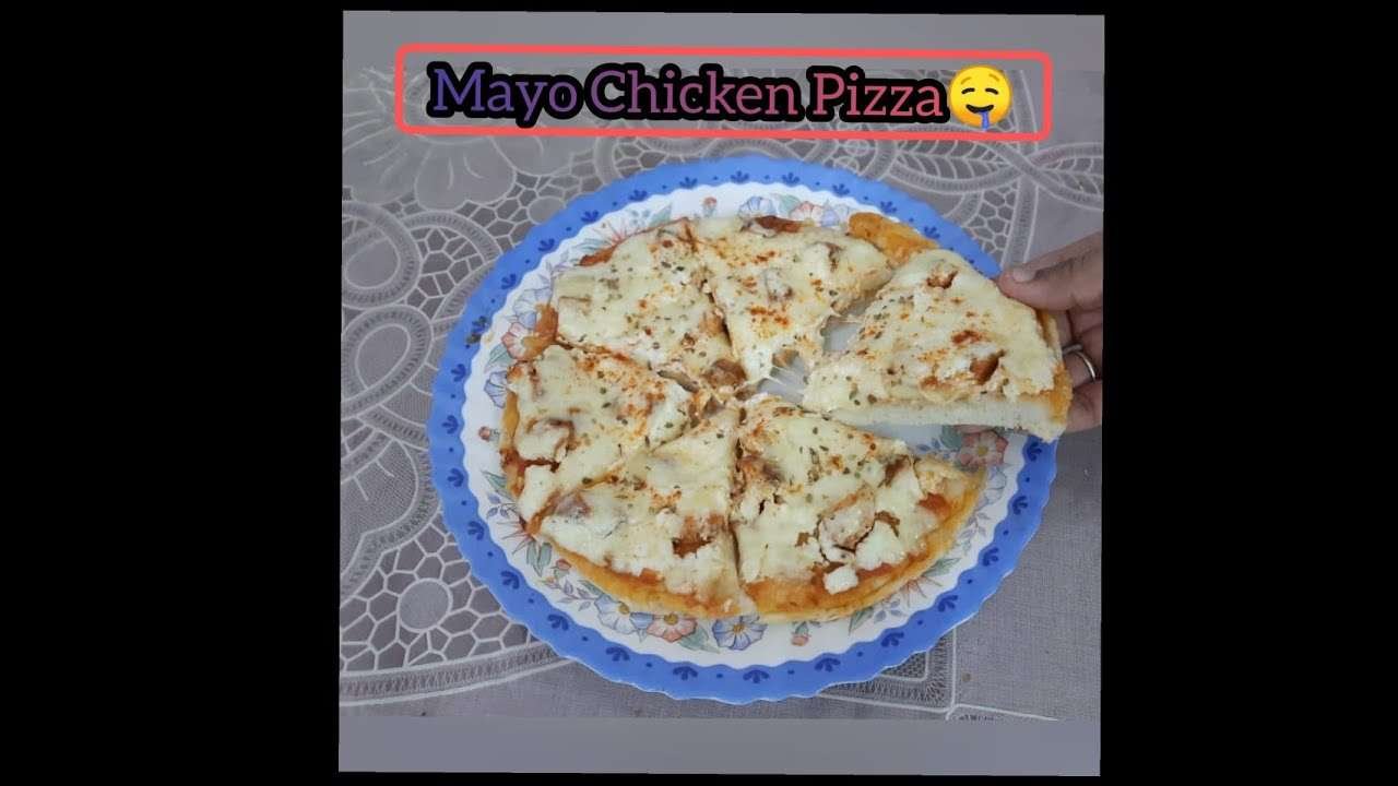 Mayo Chicken Pizza | Without Oven | Simple Recipe | The Cooking Crew👩‍🍳