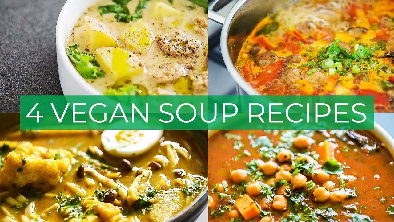 4 VEGAN SOUP RECIPES BECAUSE WINTER IS COMING :)