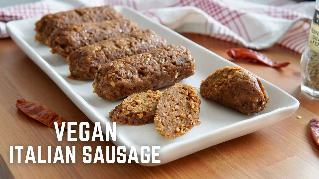 Homemade VEGAN Italian Sausage Recipe Paprika Spice